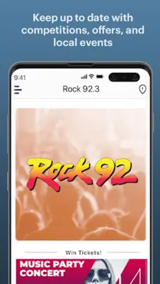 Rock 92.3 android App screenshot 1